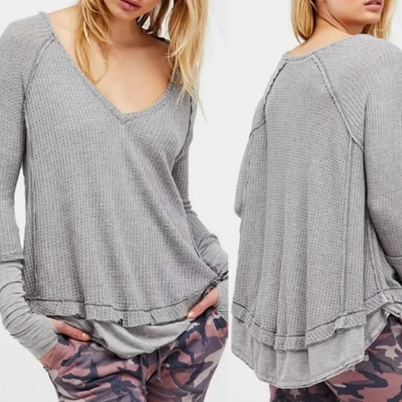 Free People We the Free Laguna Thermal Top sz S - Picture 1 of 7